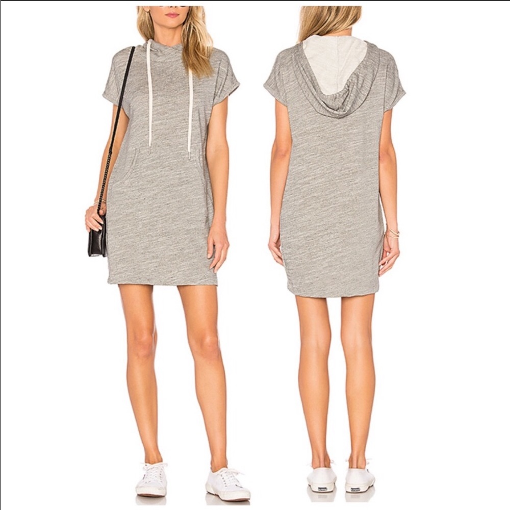 Hooded sweatshirt dress